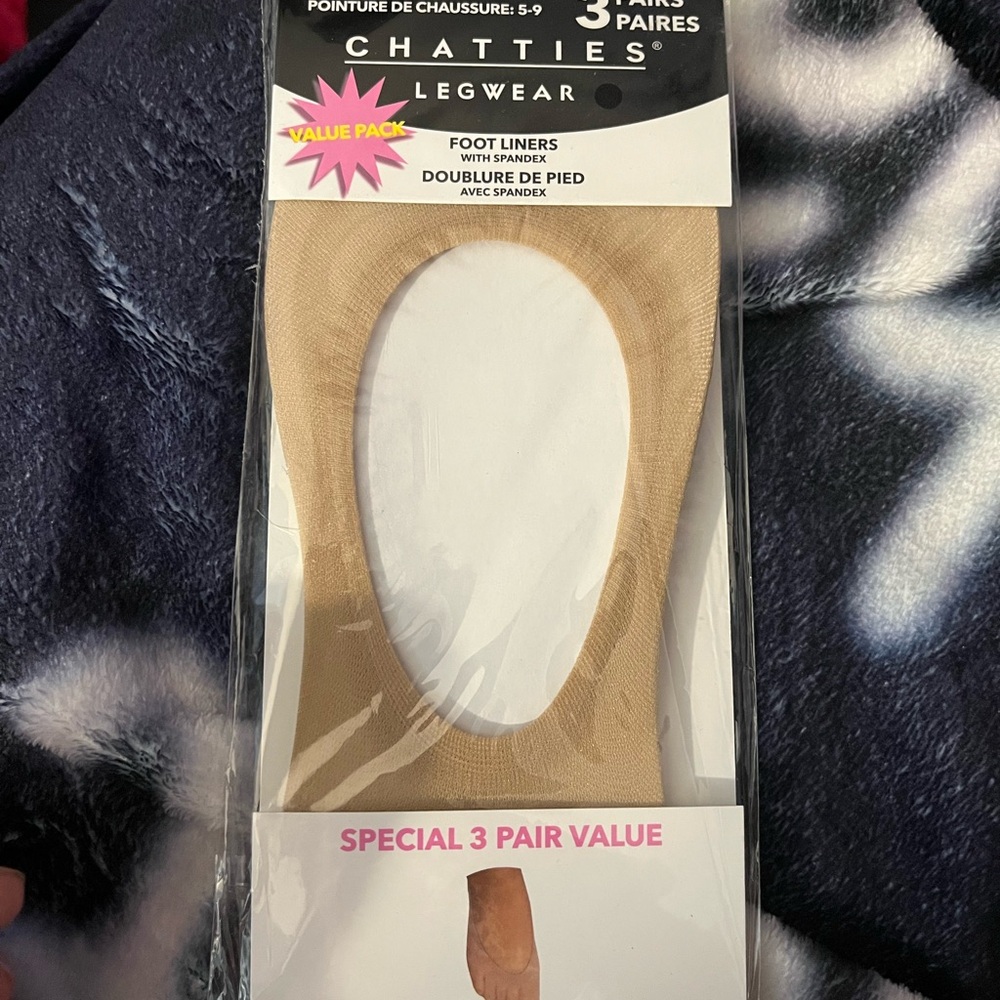 Chatties Ultra Soft Foot Liners 3-Pack